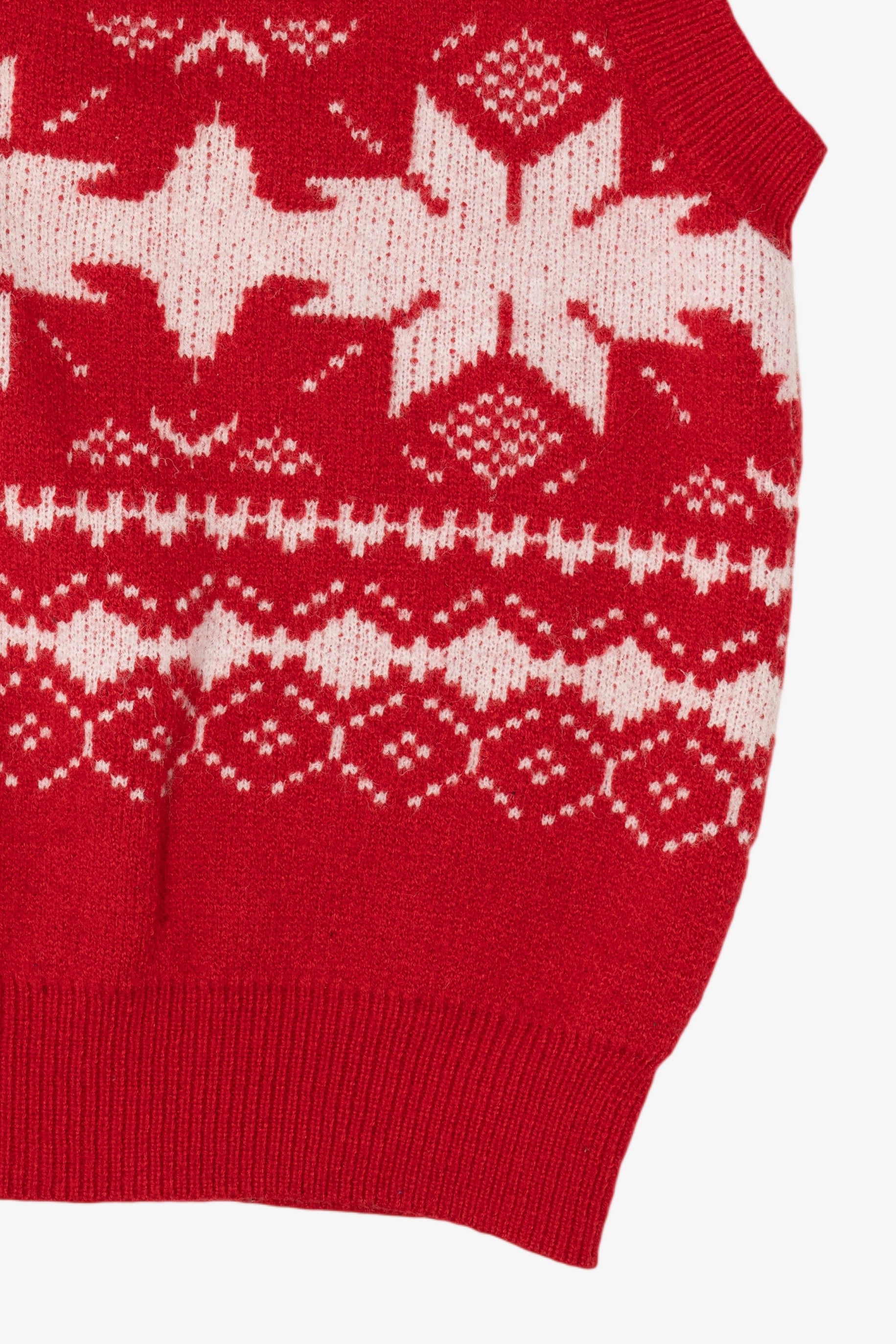 Red Snowflakes Ugly Christmas Vest (2010s)