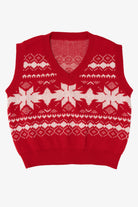 Red Snowflakes Ugly Christmas Vest (2010s)