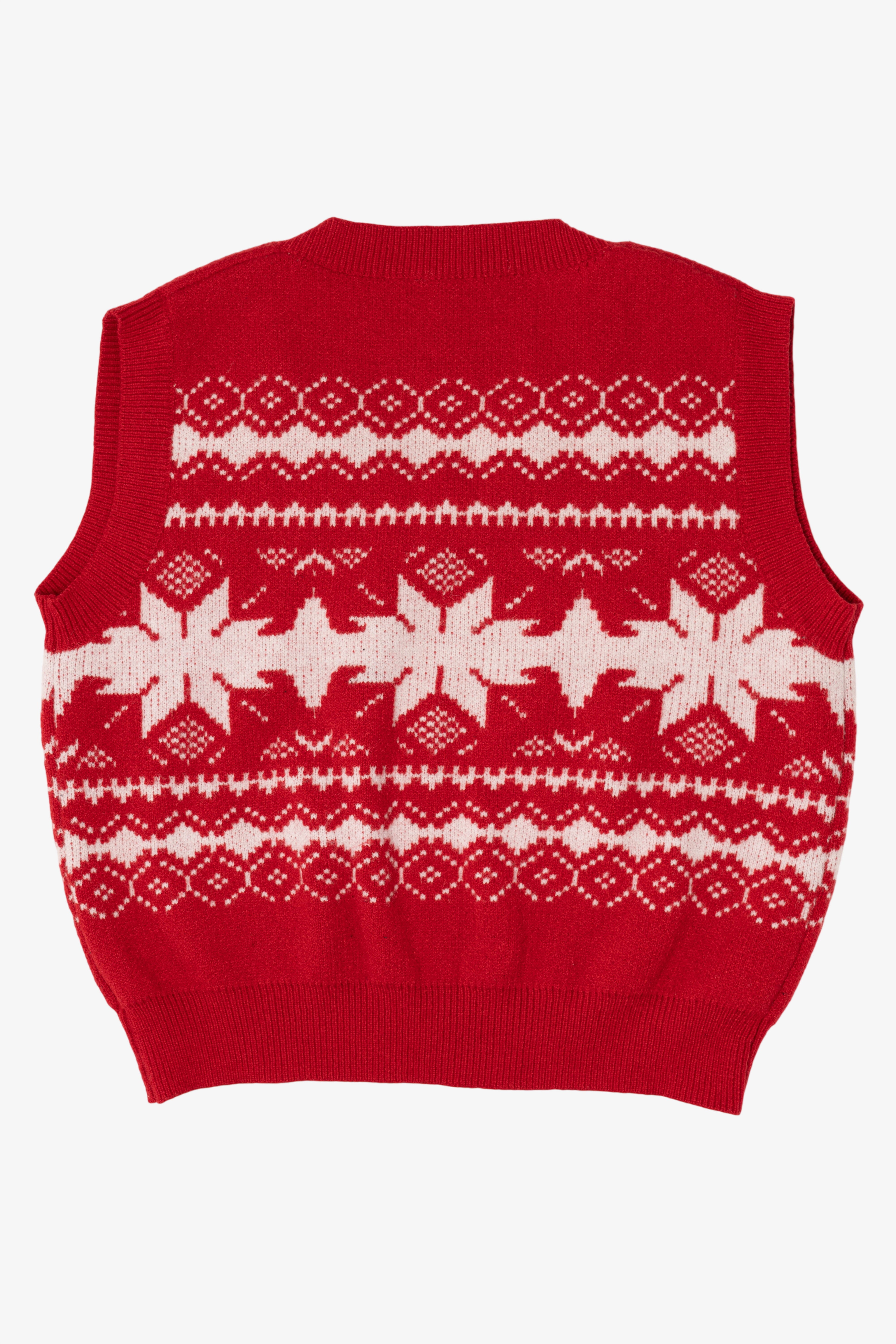 Red Snowflakes Ugly Christmas Vest (2010s)
