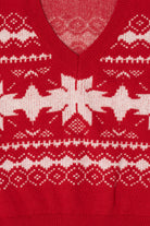 Red Snowflakes Ugly Christmas Vest (2010s)