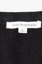 Vintage Black Mercer Street Studio Reindeer Ugly Christmas Vest (1990s)