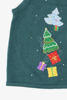 Vintage Green Trees And Presents Ugly Christmas Vest (2000s)