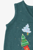 Vintage Green Trees And Presents Ugly Christmas Vest (2000s)