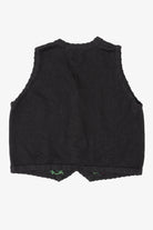 Vintage Black Arriviste Holly Ugly Christmas Vest (1990s)