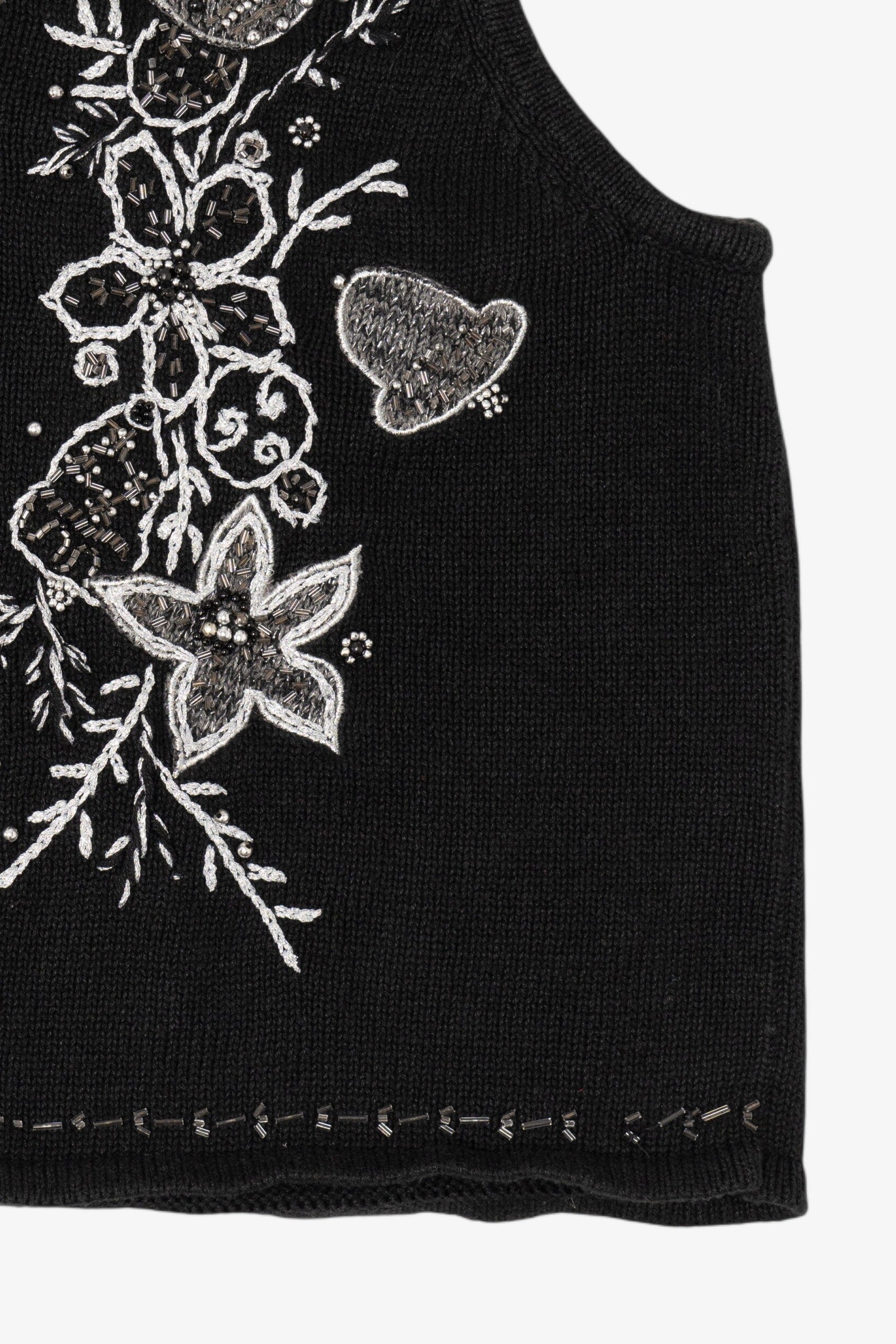 Vintage Black Studio Joy Ugly Christmas Vest (1990s)
