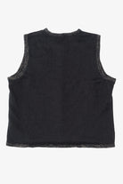 Vintage Black Merry & Bright Flowers Ugly Christmas Vest (2000s)
