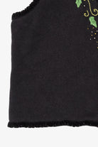 Vintage Black Studio Joy Poinsettias Ugly Christmas Vest (1990s)