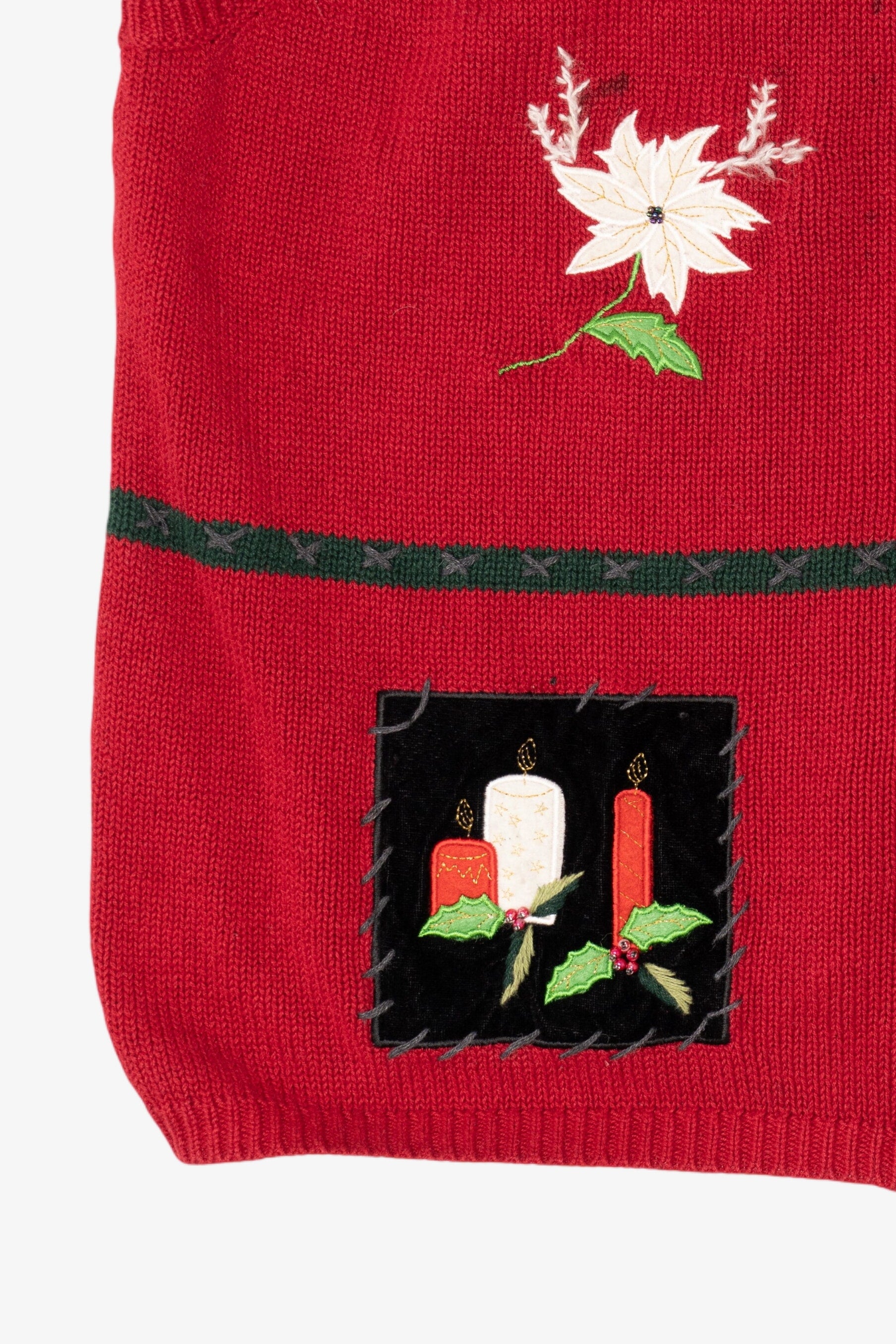 Vintage Red Crazy Horse Ugly Christmas Vest (2000s)