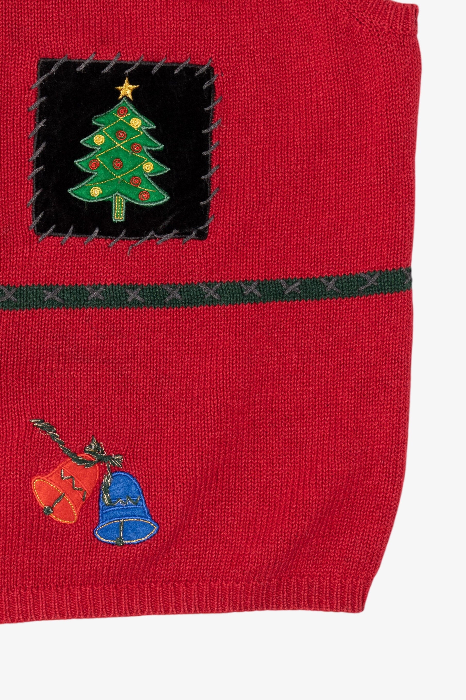 Vintage Red Crazy Horse Ugly Christmas Vest (2000s)