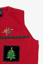 Vintage Red Crazy Horse Ugly Christmas Vest (2000s)