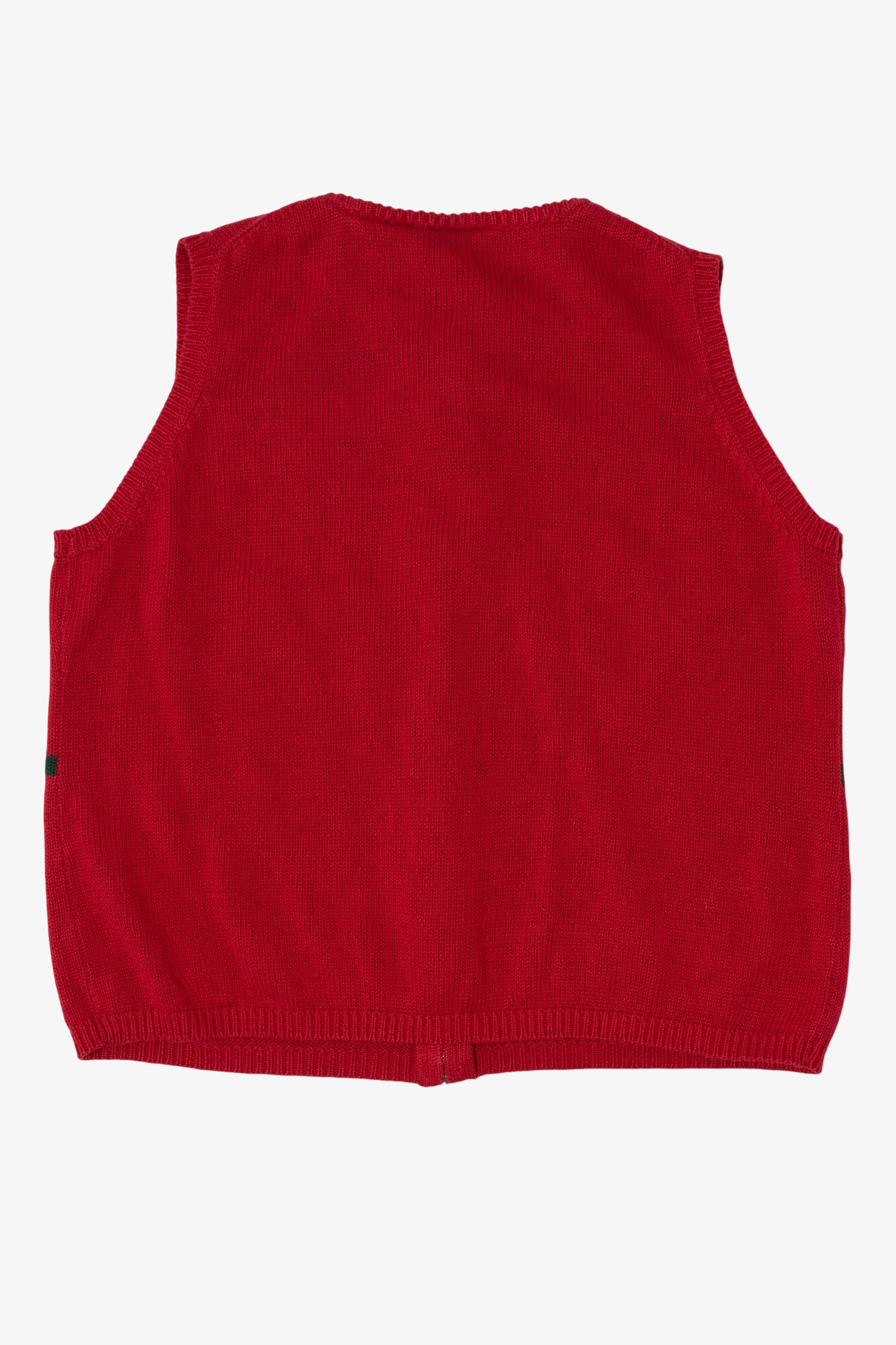 Vintage Red Crazy Horse Ugly Christmas Vest (2000s)