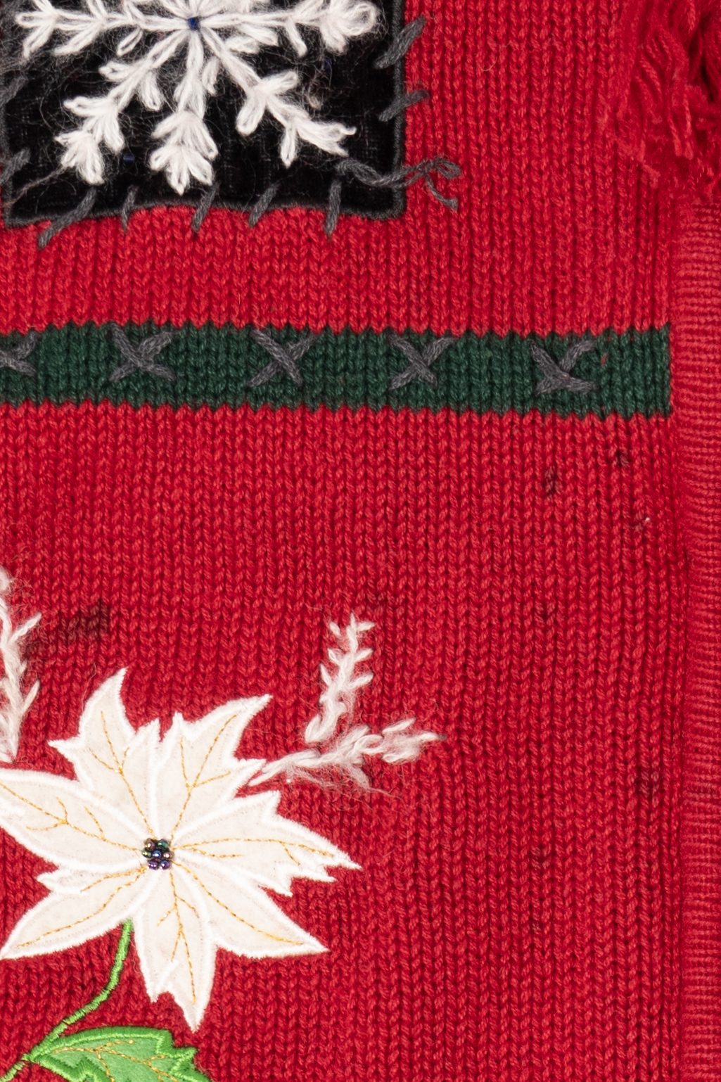 Vintage Red Crazy Horse Ugly Christmas Vest (2000s)