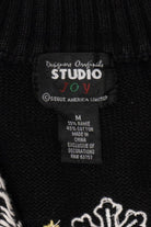 Vintage Black Studio Joy Skiing Ugly Christmas Vest (1990s)
