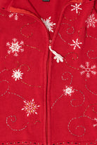 Vintage Red Studio Joy Snowflakes Ugly Christmas Vest (1990s)