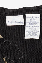 Vintage Black Bobbie Brooks Angels Ugly Christmas Vest (1990s)