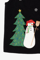 Vintage Black Croft & Barrow Snowmen Ugly Christmas Vest (2000s)