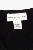 Vintage Black Croft & Barrow Snowmen Ugly Christmas Vest (2000s)