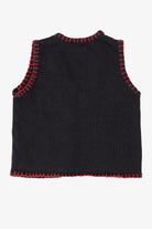 Vintage Black Basic Editions Ugly Christmas Vest (1990s)