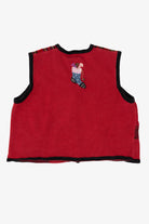 Vintage Red Patches Studio Joy Ugly Christmas Vest (1990s)