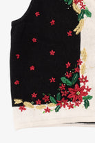 Vintage Black Work in Progress Ugly Christmas Vest (1990s)