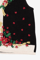 Vintage Black Work in Progress Ugly Christmas Vest (1990s)
