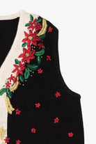 Vintage Black Work in Progress Ugly Christmas Vest (1990s)