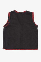 Vintage Black Basic Editions Ugly Christmas Vest (1990s)