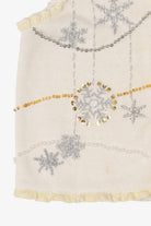 Vintage White Studio Joy Snowflakes Ugly Christmas Vest (1990s)