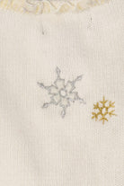 Vintage White Studio Joy Snowflakes Ugly Christmas Vest (1990s)