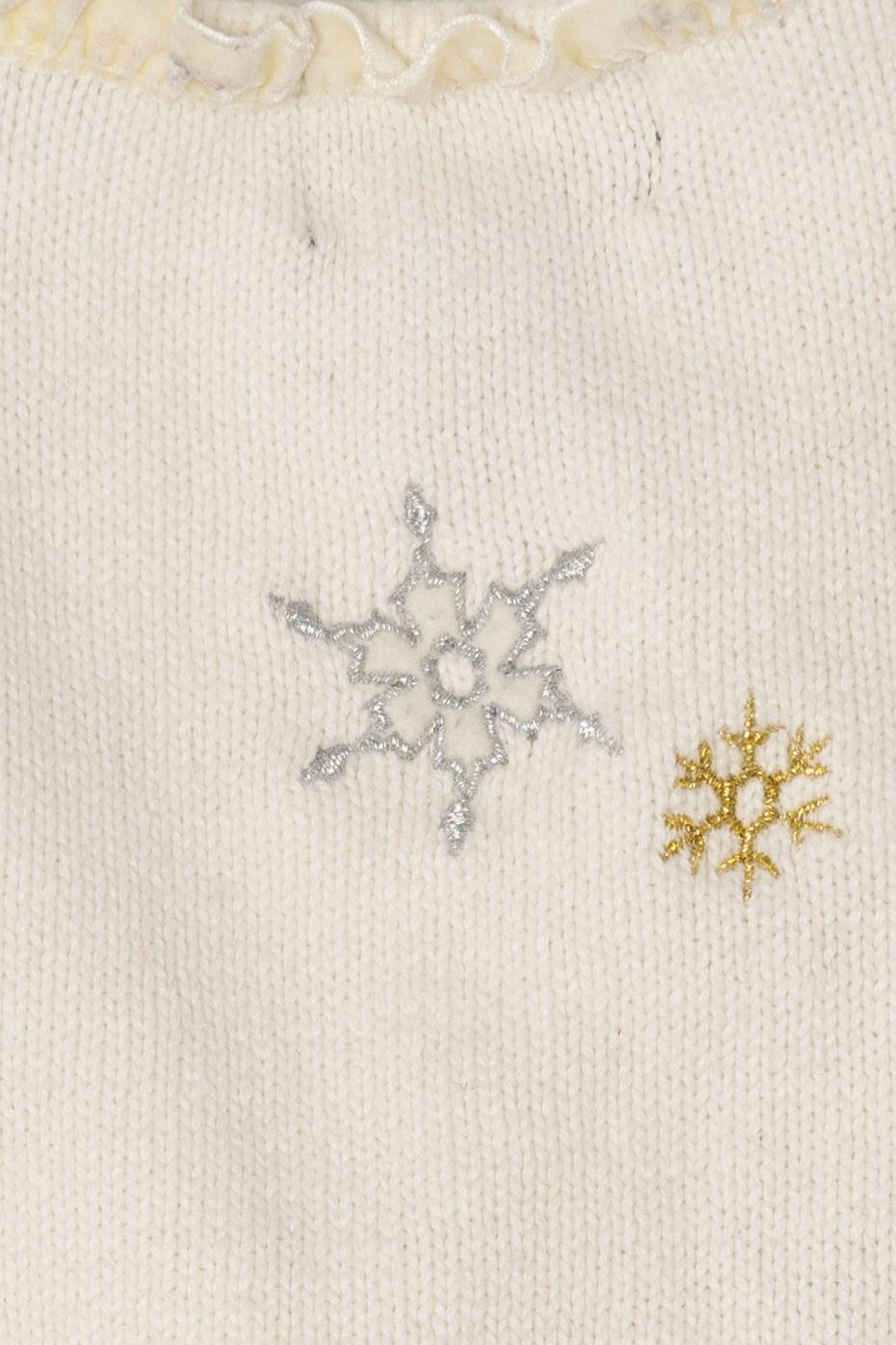 Vintage White Studio Joy Snowflakes Ugly Christmas Vest (1990s)