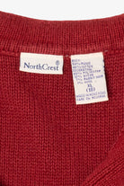 Vintage Red Northcrest Snowflakes Christmas Vest (2000s)
