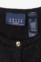 Vintage Black Crazy Horse Ugly Christmas Vest (2000s)