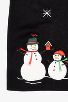Vintage Black Croft & Barrow Snowmen Ugly Christmas Vest (2000s)