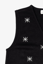 Vintage Black Croft & Barrow Snowmen Ugly Christmas Vest (2000s)