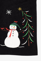 Vintage Black Croft & Barrow Snowmen Ugly Christmas Vest (2000s)