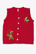 Red Holiday Faire Holly Ugly Christmas Vest (2010s)