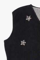Black Woolrich Snowmen Ugly Christmas Vest