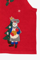 Vintage Red Bechamel Snowmen Baking Ugly Christmas Vest (1990s)