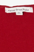 Vintage Red Mercer Street Studio Snowflakes Ugly Christmas Vest (1990s)