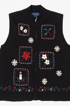 Vintage Black Charter Club Ugly Christmas Vest (1990s)