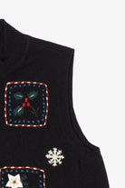 Vintage Black Charter Club Ugly Christmas Vest (1990s)