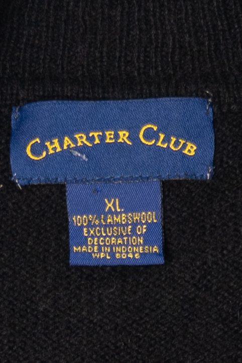 Vintage Black Charter Club Ugly Christmas Vest (1990s)