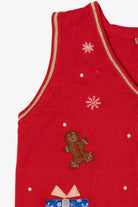 Vintage Red White Stag Ugly Christmas Vest (2000s)