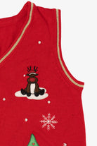 Vintage Red White Stag Ugly Christmas Vest (2000s)