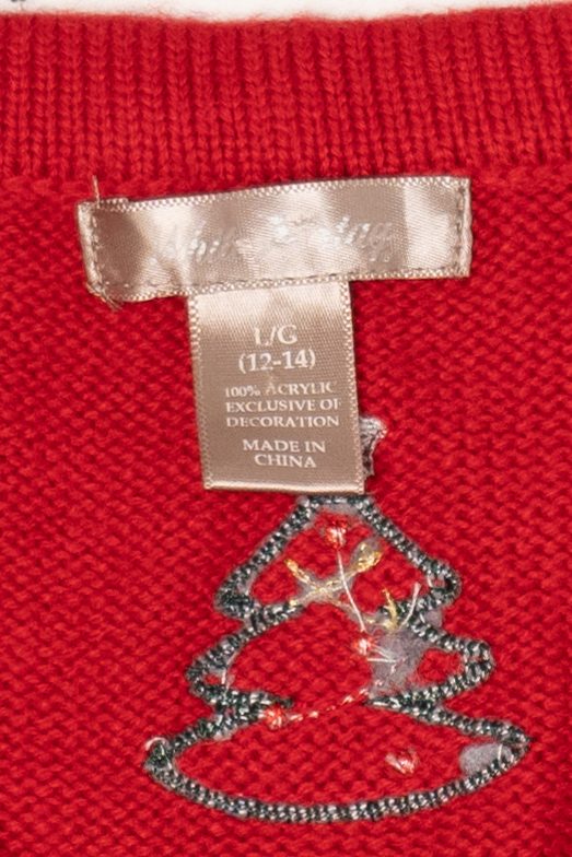 Vintage Red White Stag Ugly Christmas Vest (2000s)