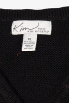 Vintage Black Kim Rogers Snowmen Ugly Christmas Vest (1990s)