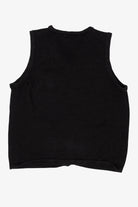 Vintage Black Kim Rogers Snowmen Ugly Christmas Vest (1990s)