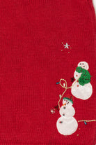 Vintage Red Snowmen Ugly Christmas Vest (2000s)