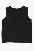 Vintage Black Reindeer Ugly Christmas Vest (2000s)