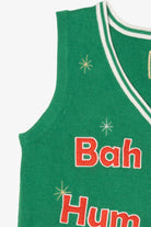 Green "Bah Hum Pug" Ugly Christmas Vest (2010s)